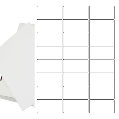 100 x A4 Sheets of Printer Address Labels - 24 Per Sheet (63x34mm)